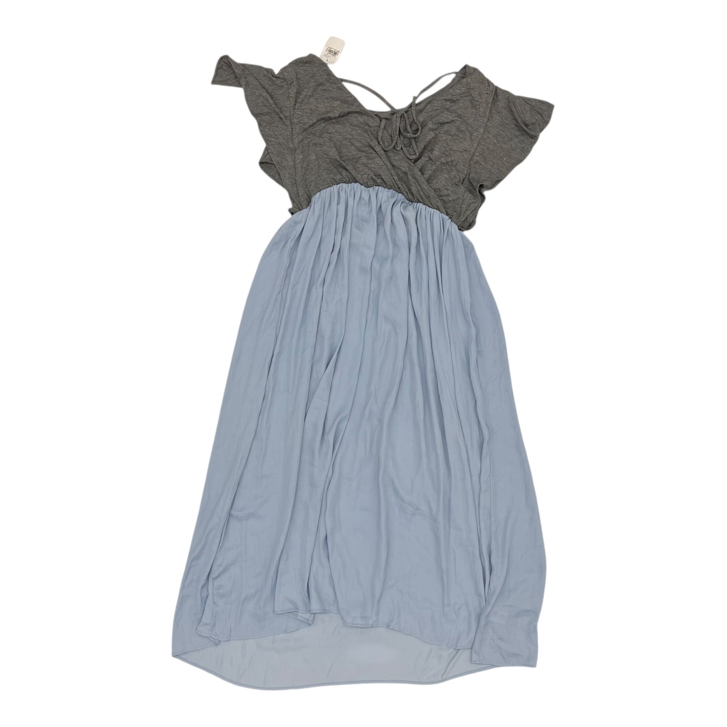 Mat Dress By Loft In Blue & Grey, Size:M