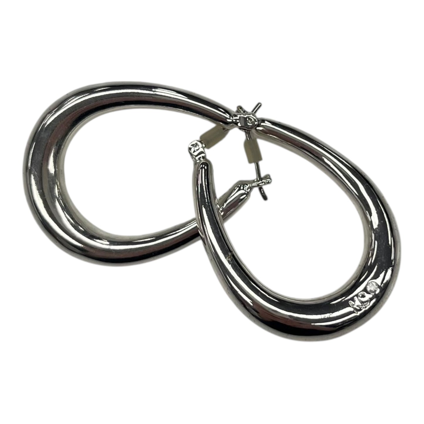 EARRINGS HOOP by CLOTHES MENTOR In SILVER