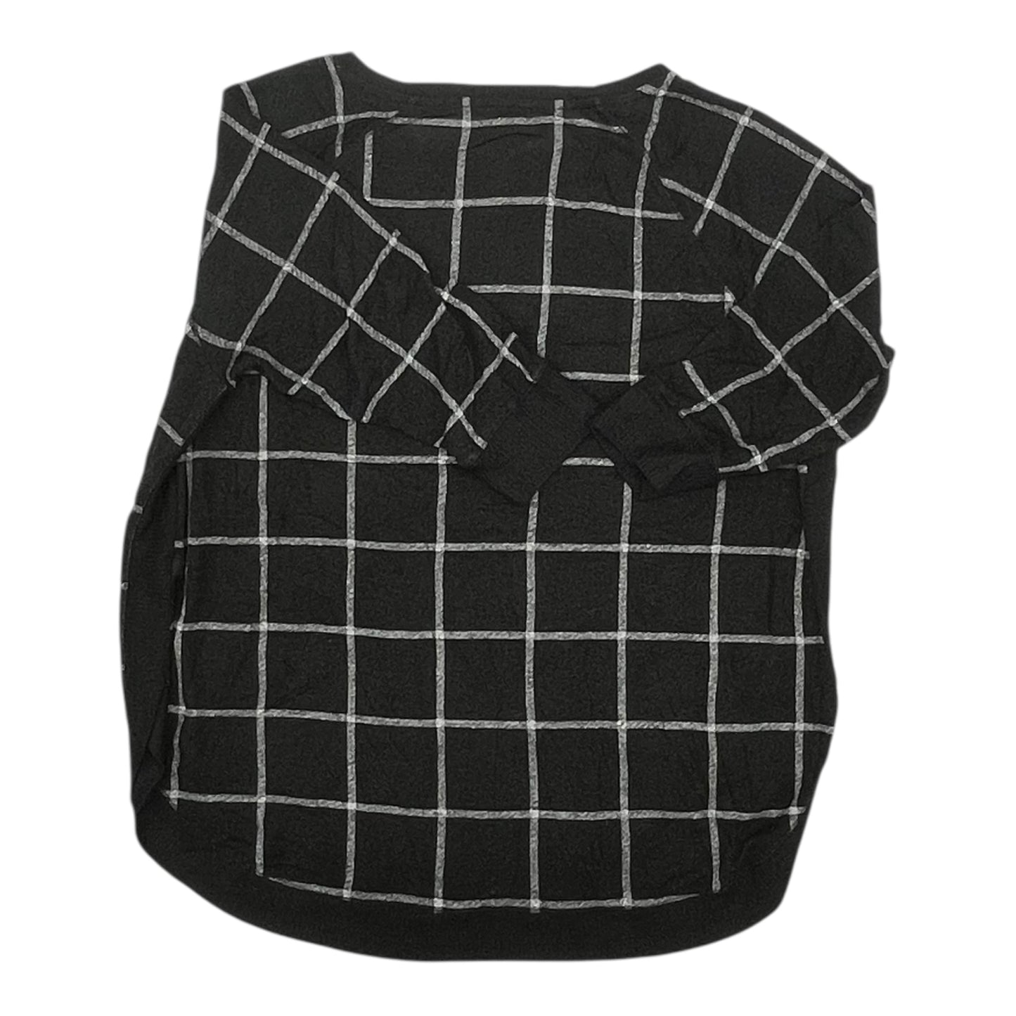 Top Ls By Maurices In Black & Grey, Size:2X