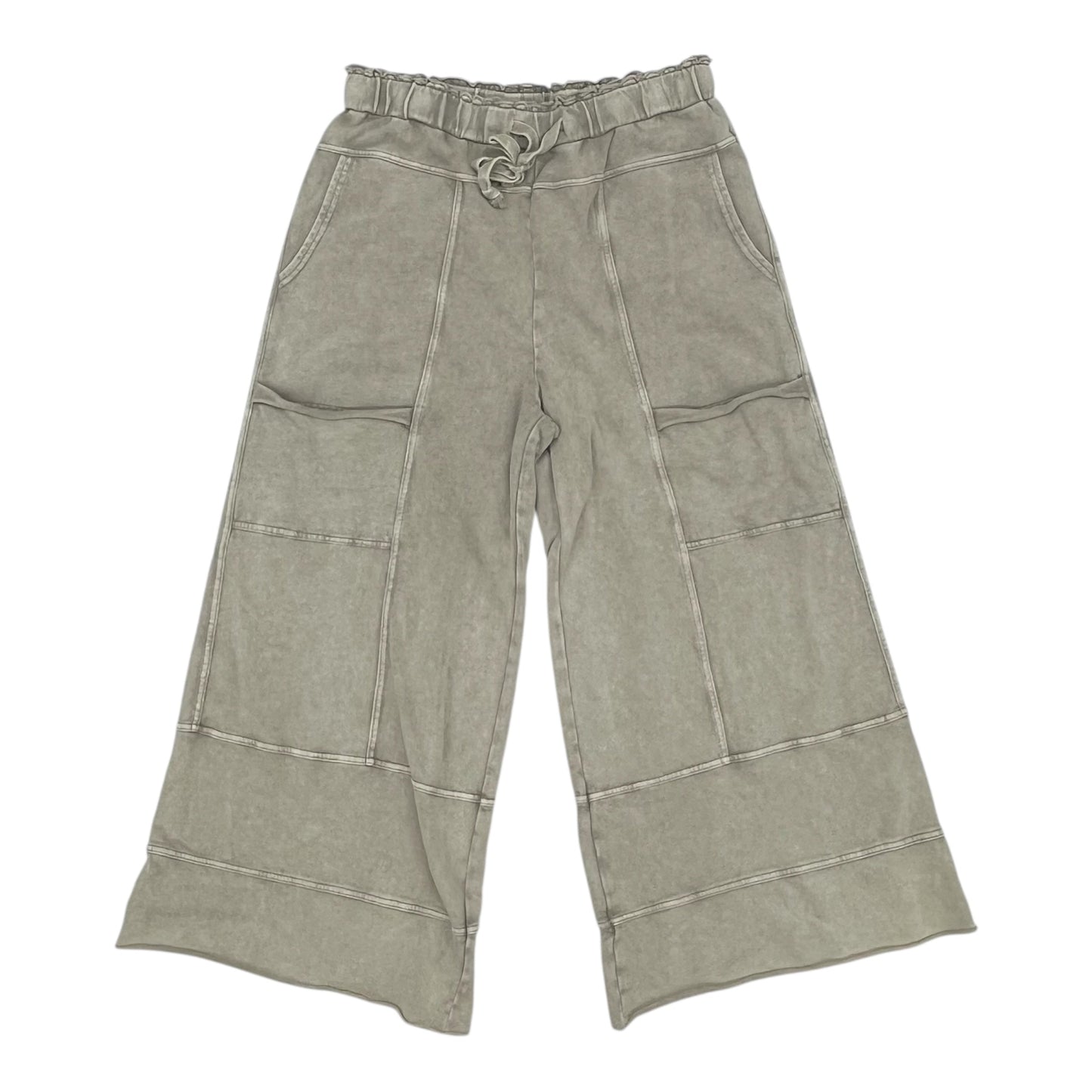 Pants Wide Leg By Easel In Tan, Size:L