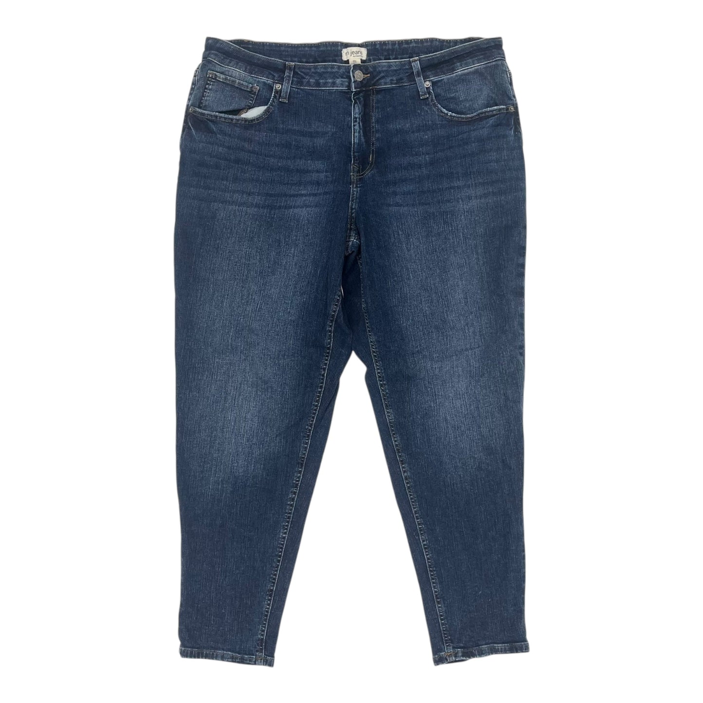 Jeans Skinny By Maurices In Blue Denim, Size:20