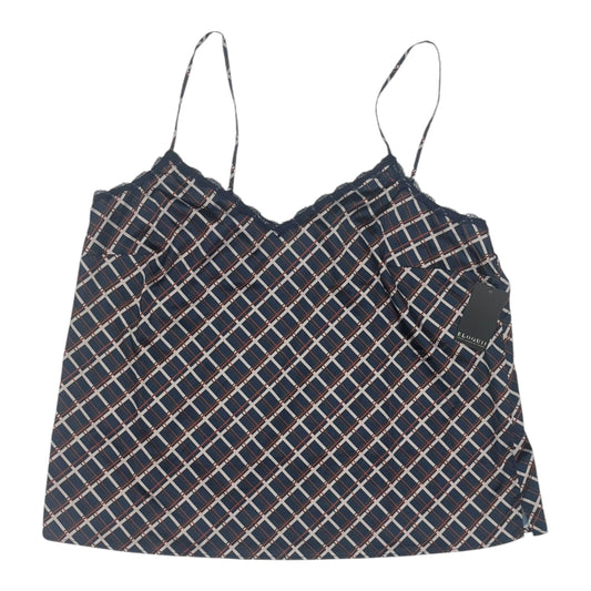 Blouse Sleeveless By Eloquii In Blue, Size:Xl