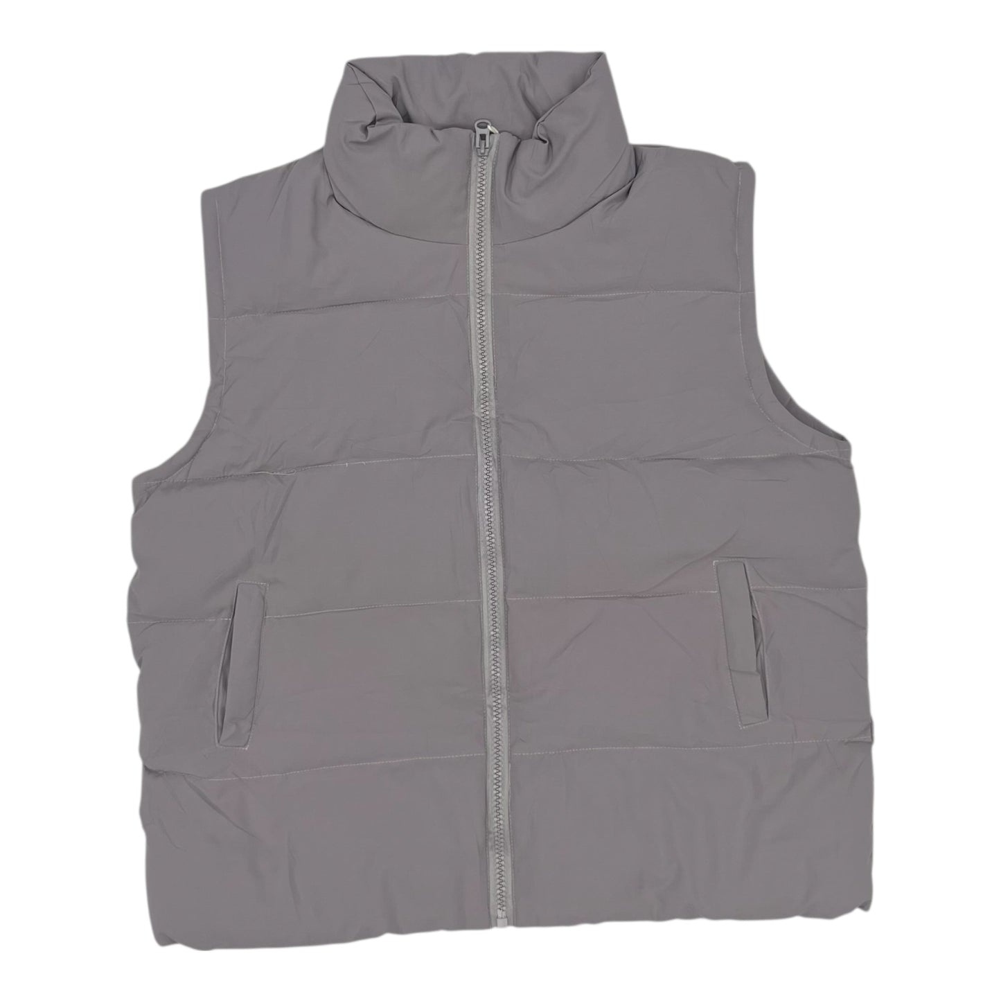 Vest Puffer & Quilted By Cmf In Grey, Size:Xl