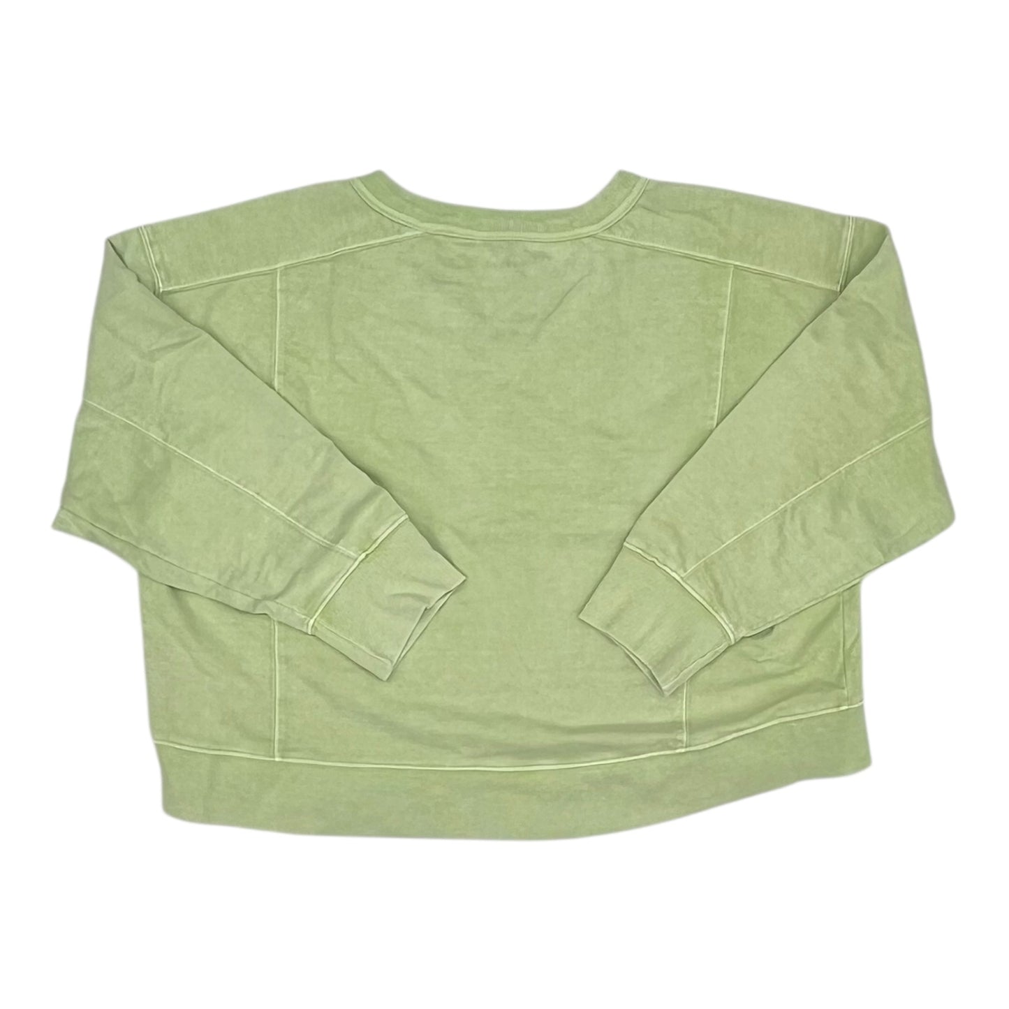 Sweatshirt Collar By Danskin In Green, Size:M