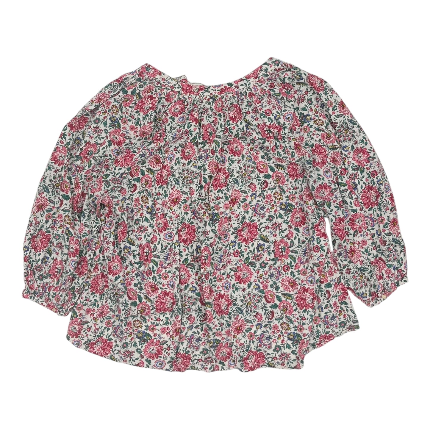 Blouse 3/4 Sleeve By Old Navy In Floral Print, Size:Xxl