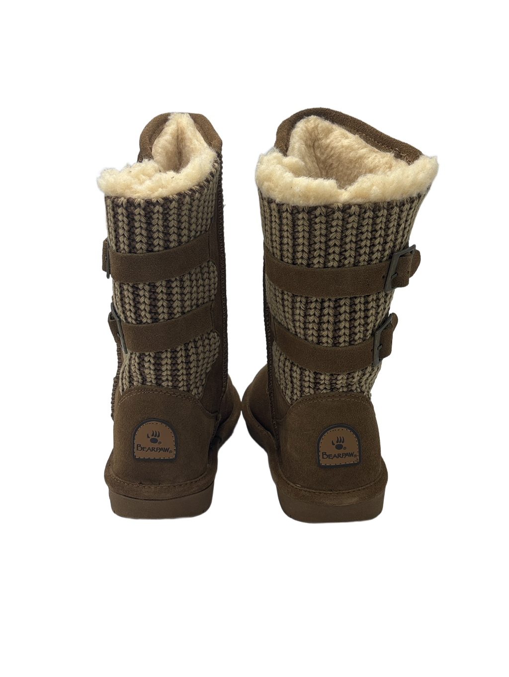 Boots Mid-calf Flats By Bearpaw Size: 8