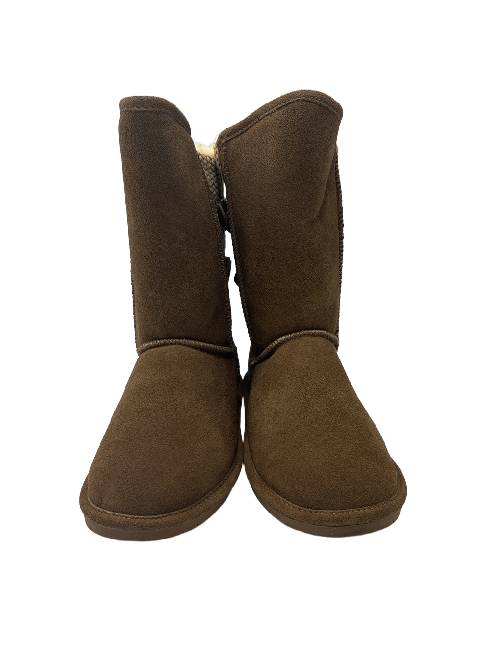 Boots Mid-calf Flats By Bearpaw Size: 8