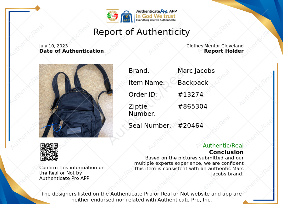 Backpack Luxury Designer By Marc Jacobs Size: Small