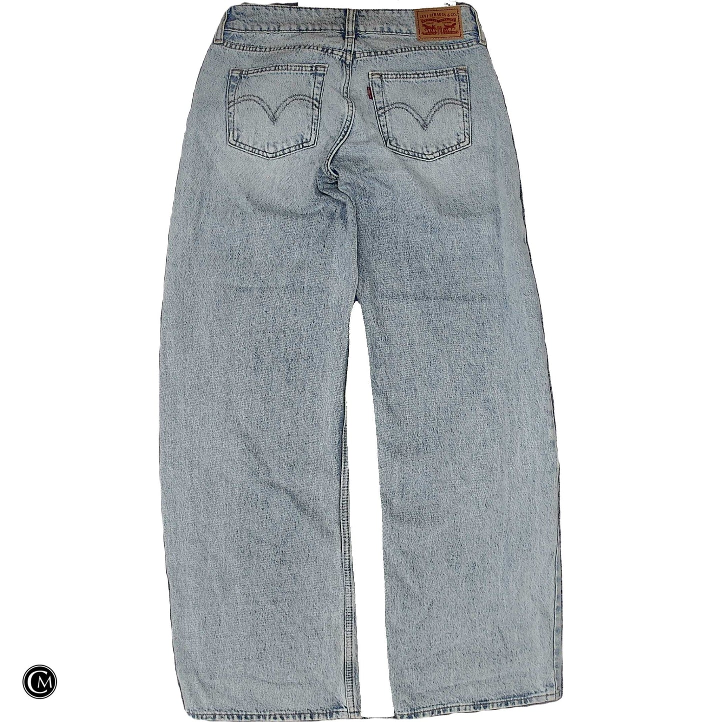 Jeans Wide Leg By Levis In Blue Denim, Size: 4