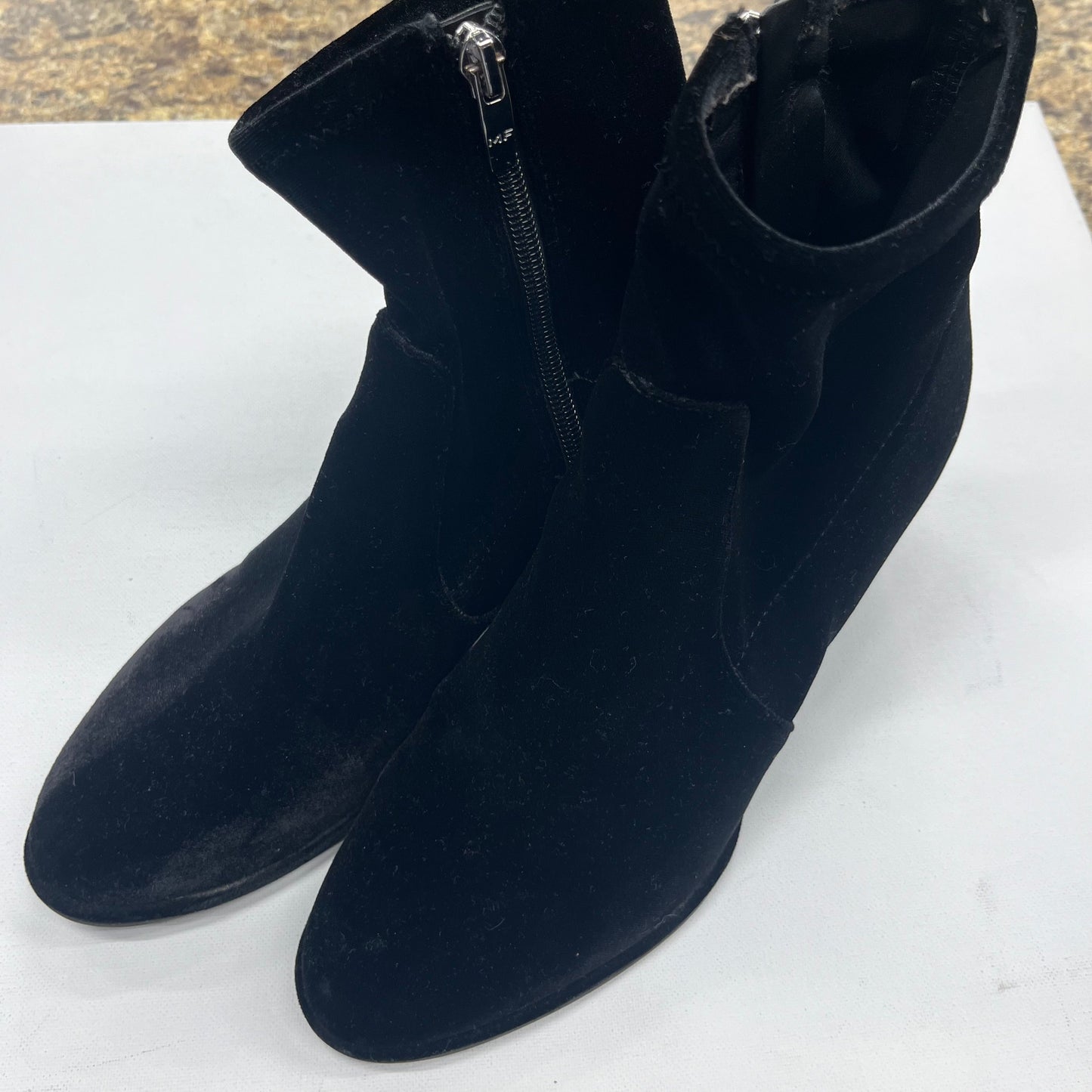 Boots Ankle Heels By Mark Fisher Size: 8