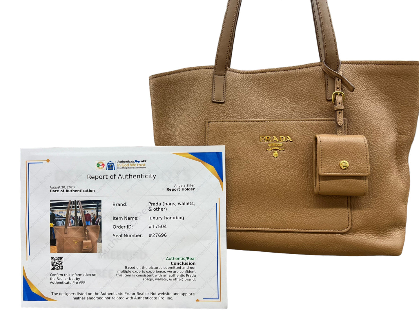 Handbag Luxury Designer By Prada Size: Medium