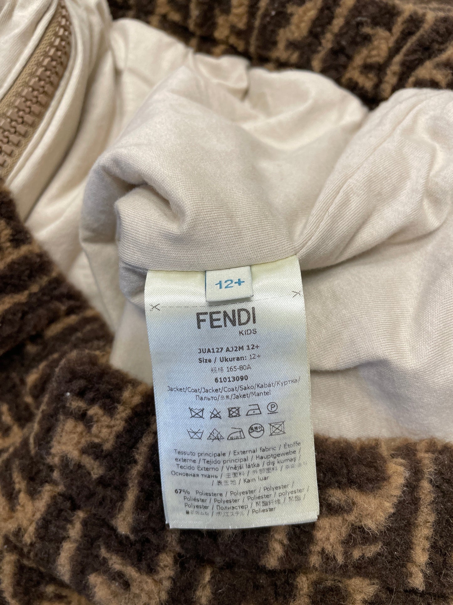 Coat Luxury Designer By Fendi Size: S