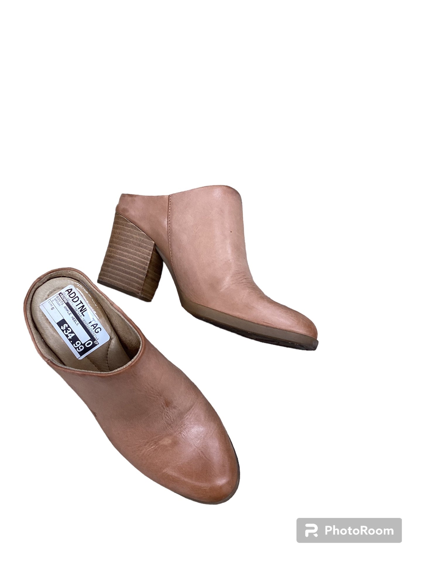 Boots Ankle Heels By Born Size: 6