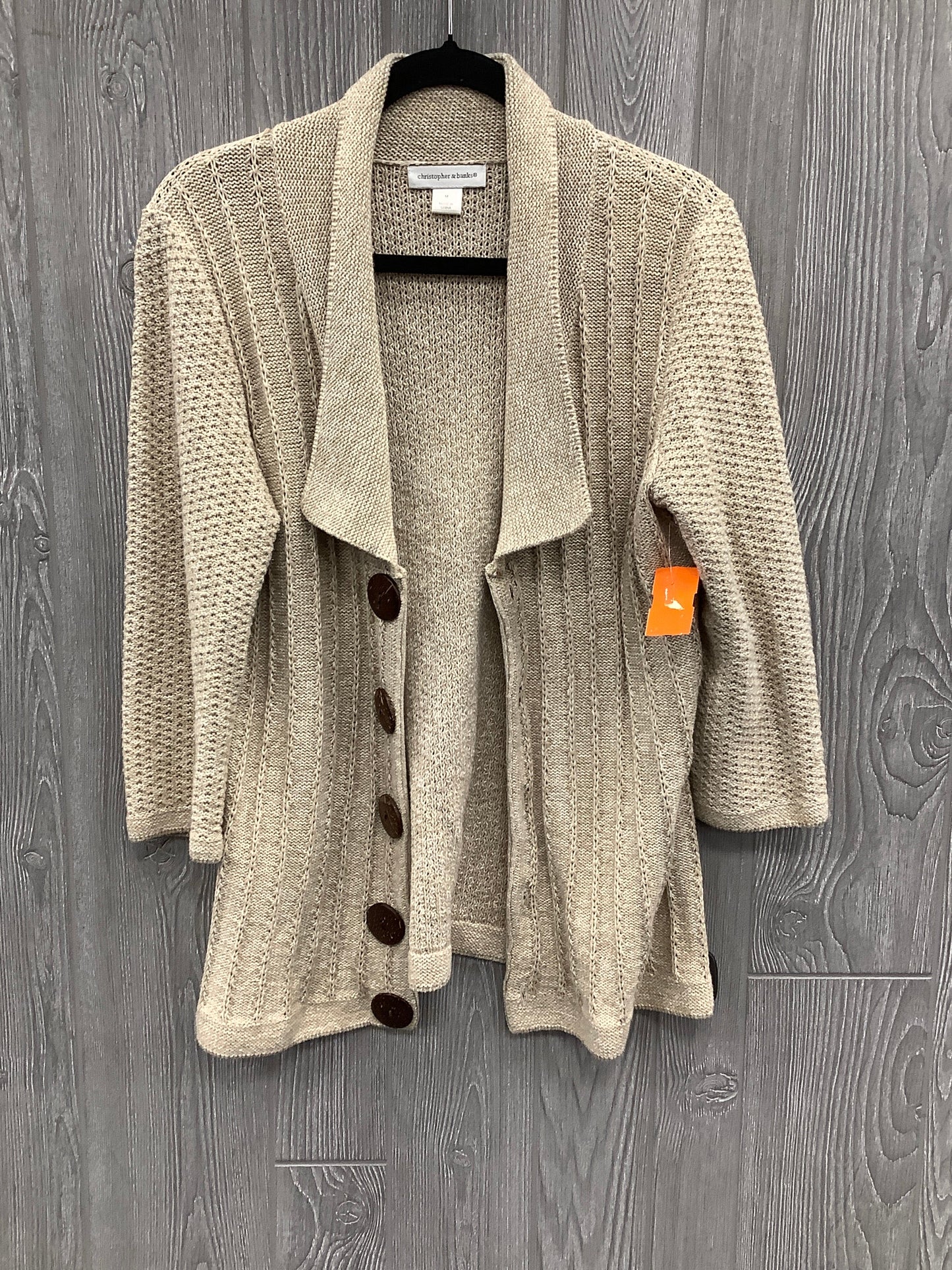Sweater Cardigan By Christopher And Banks Size: M