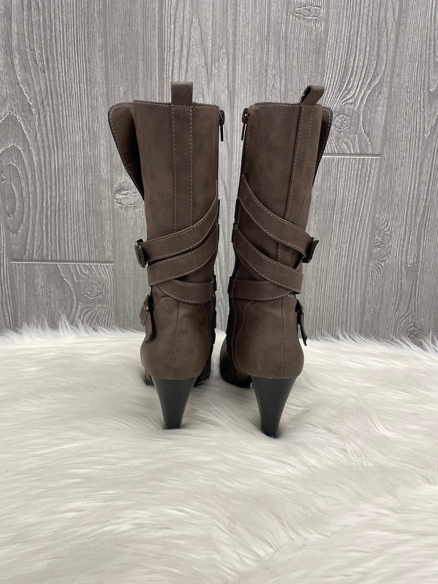 Boots Mid-calf Heels By Black Rivet Size: 6
