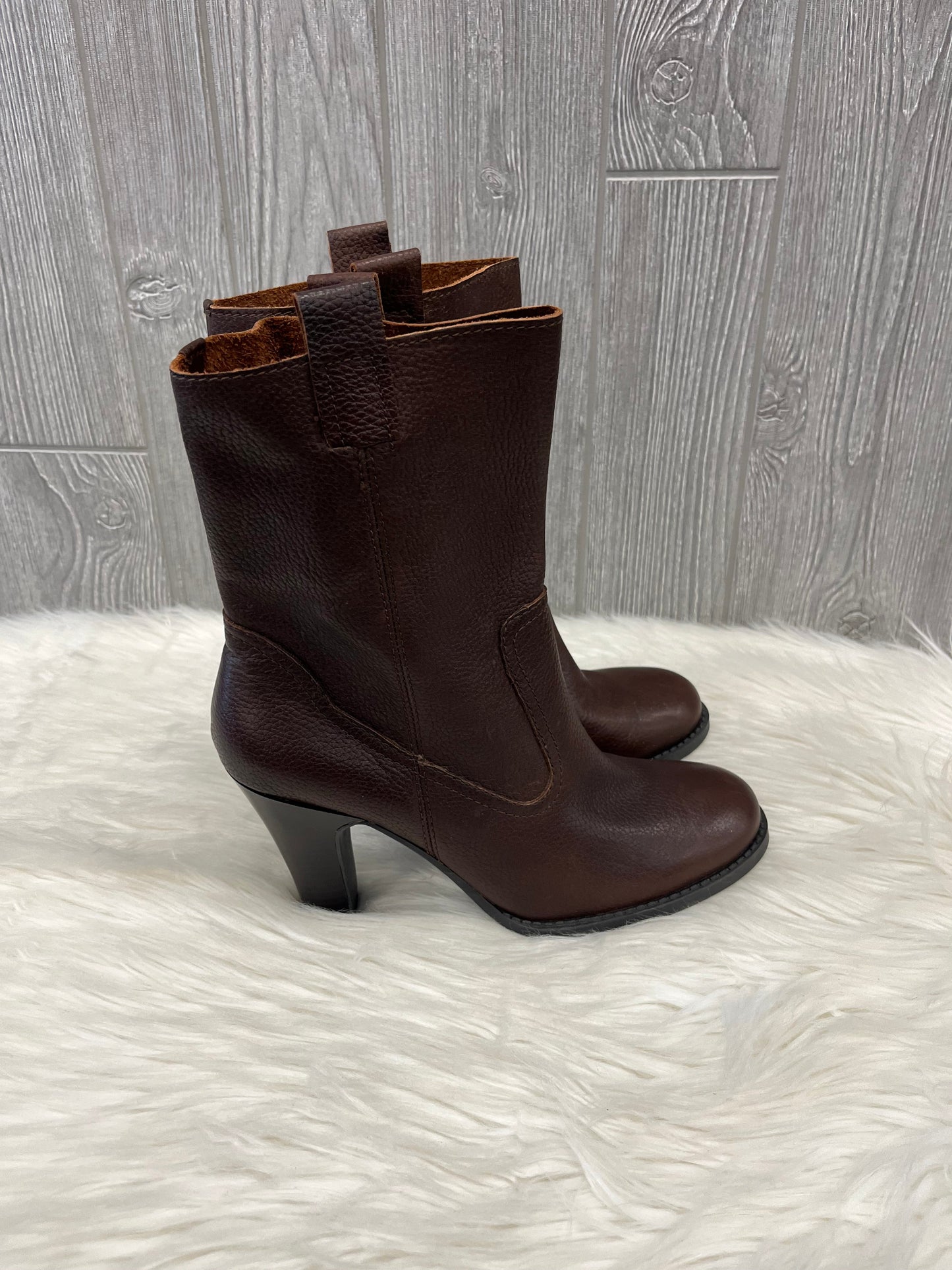 Boots Ankle Heels By Clothes Mentor Size: 9