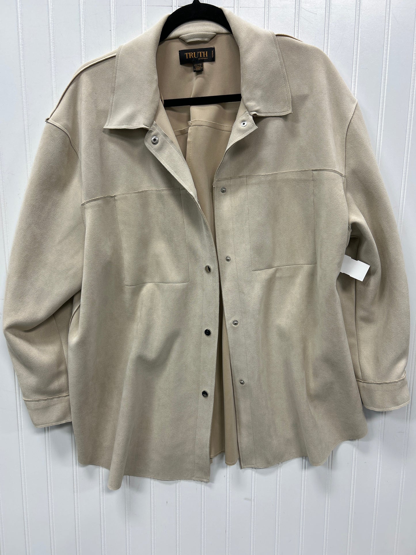 Jacket Fleece By Truth In Cream, Size:2X