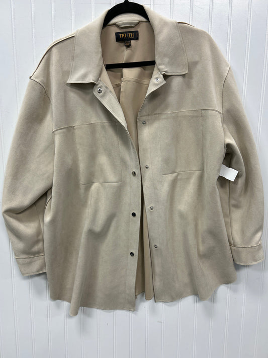 Jacket Fleece By Truth In Cream, Size:2X