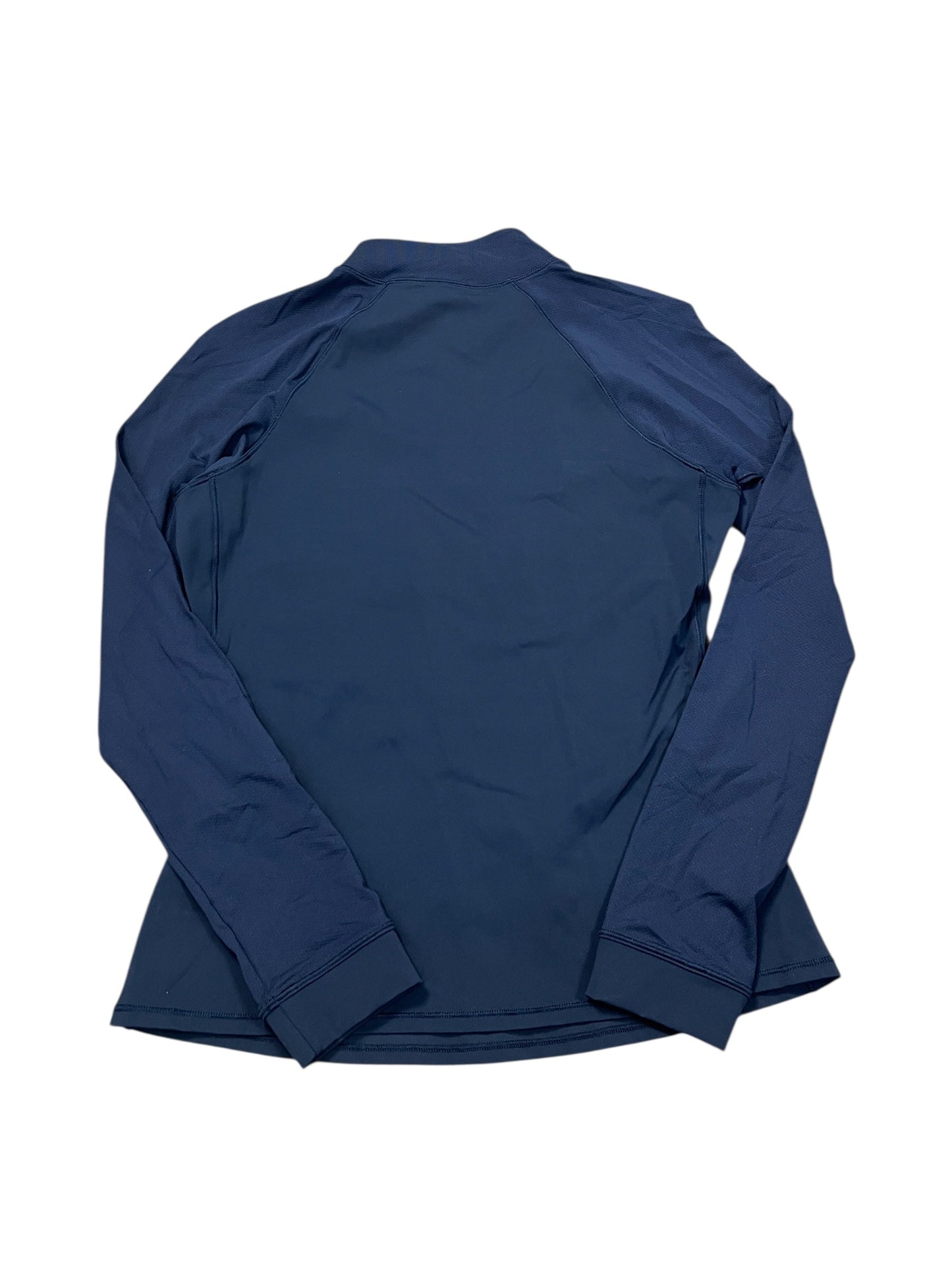 Athletic Top Ls Collar By Lululemon In Navy, Size:M