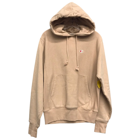 Sweatshirt Hoodie By Champion In Tan, Size:S