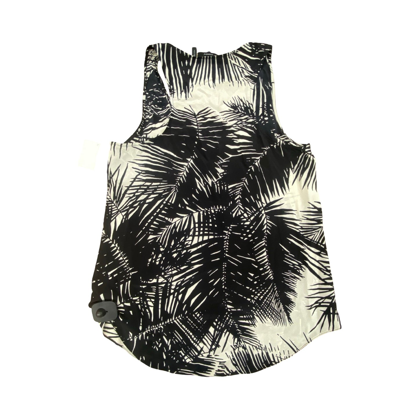 Top Sleeveless Designer By Theory In Black & White, Size:M
