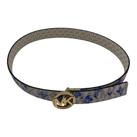 Belt Designer By Michael Kors In Cream