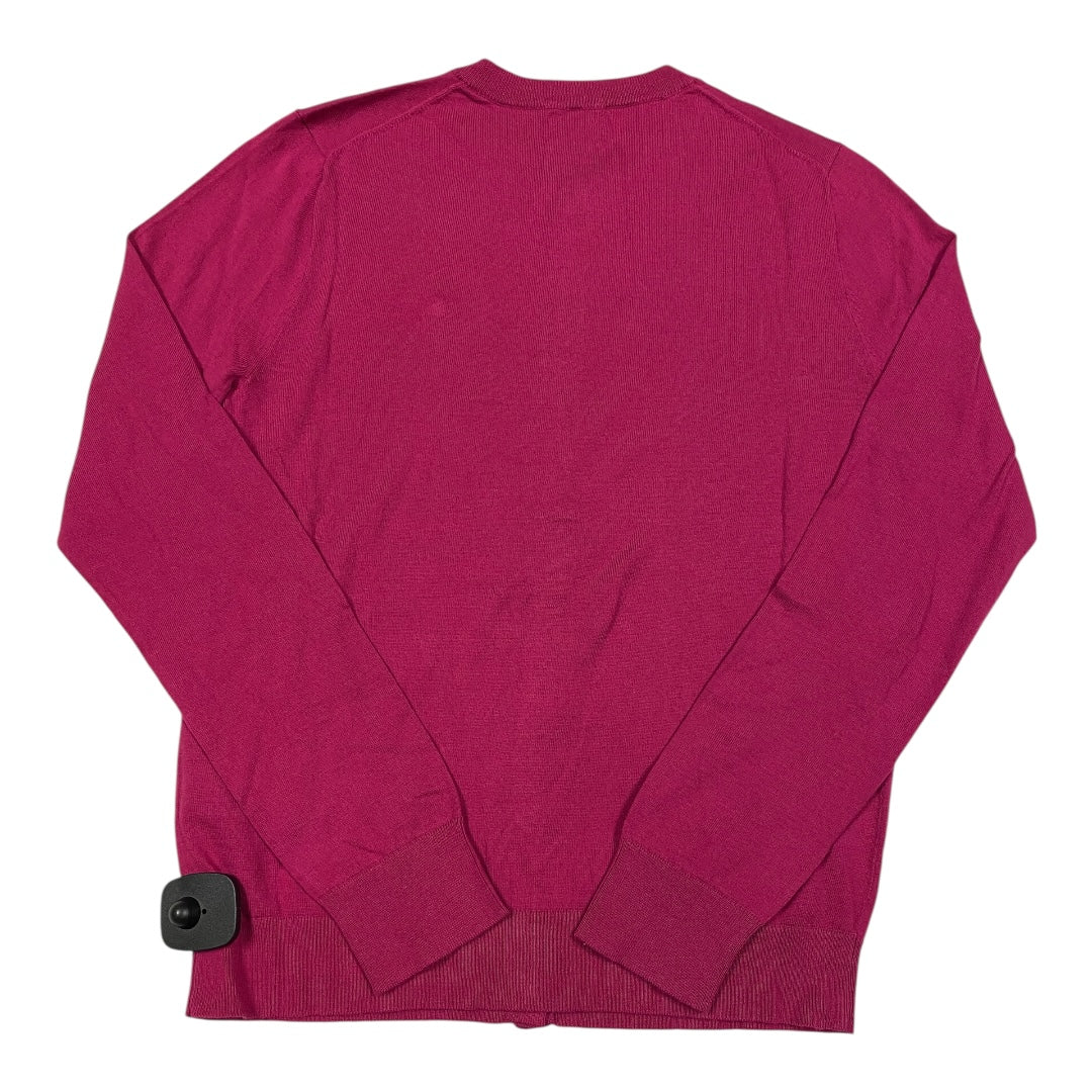 Sweater Cardigan By J. Crew In Pink, Size:M