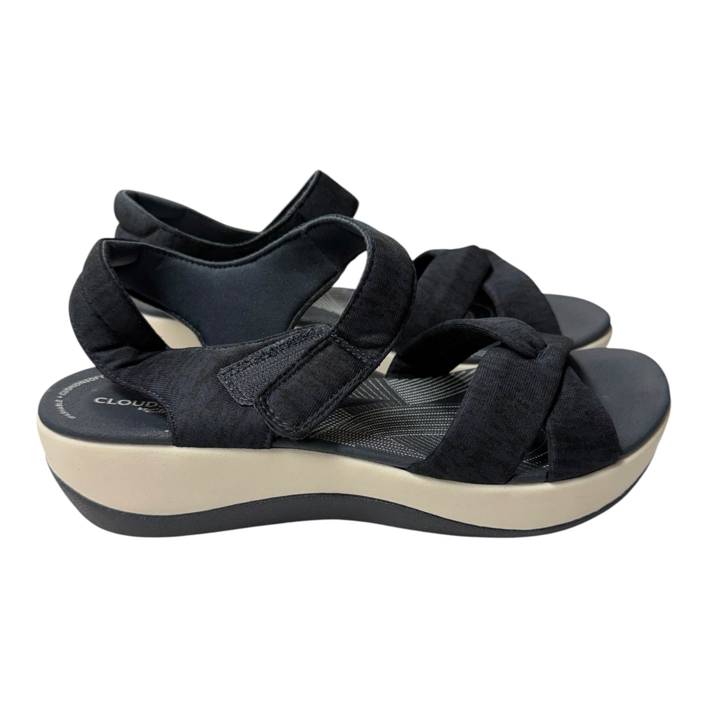 Shoes Flats By Clarks In Blue, Size:7.5