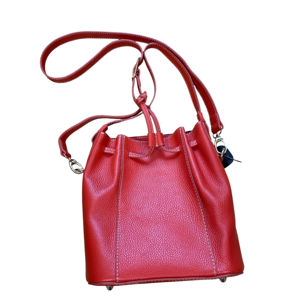 Handbag Leather By Cmb In Orange, Size:Medium