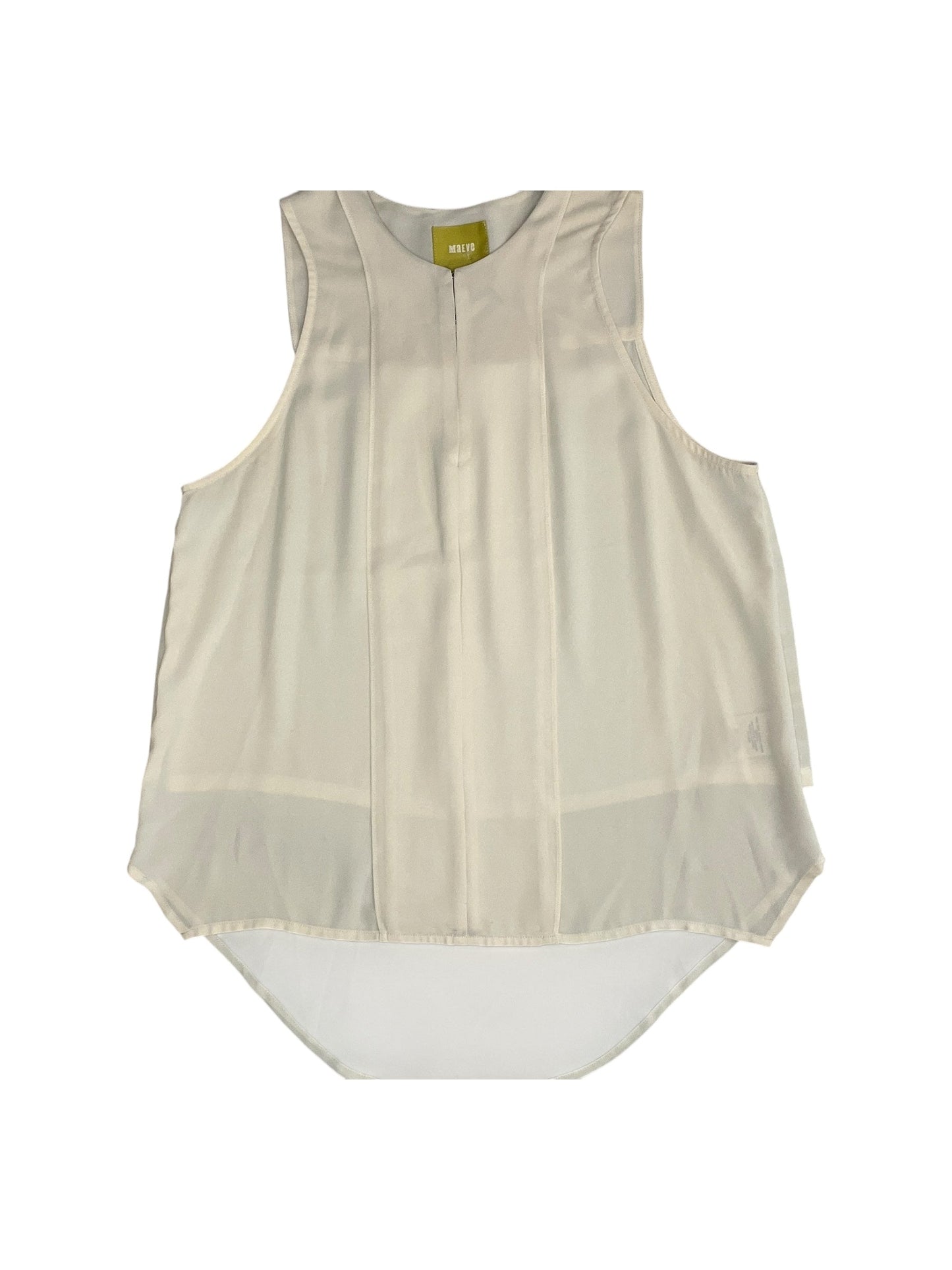 Blouse Sleeveless By Maeve In Yellow, Size:S