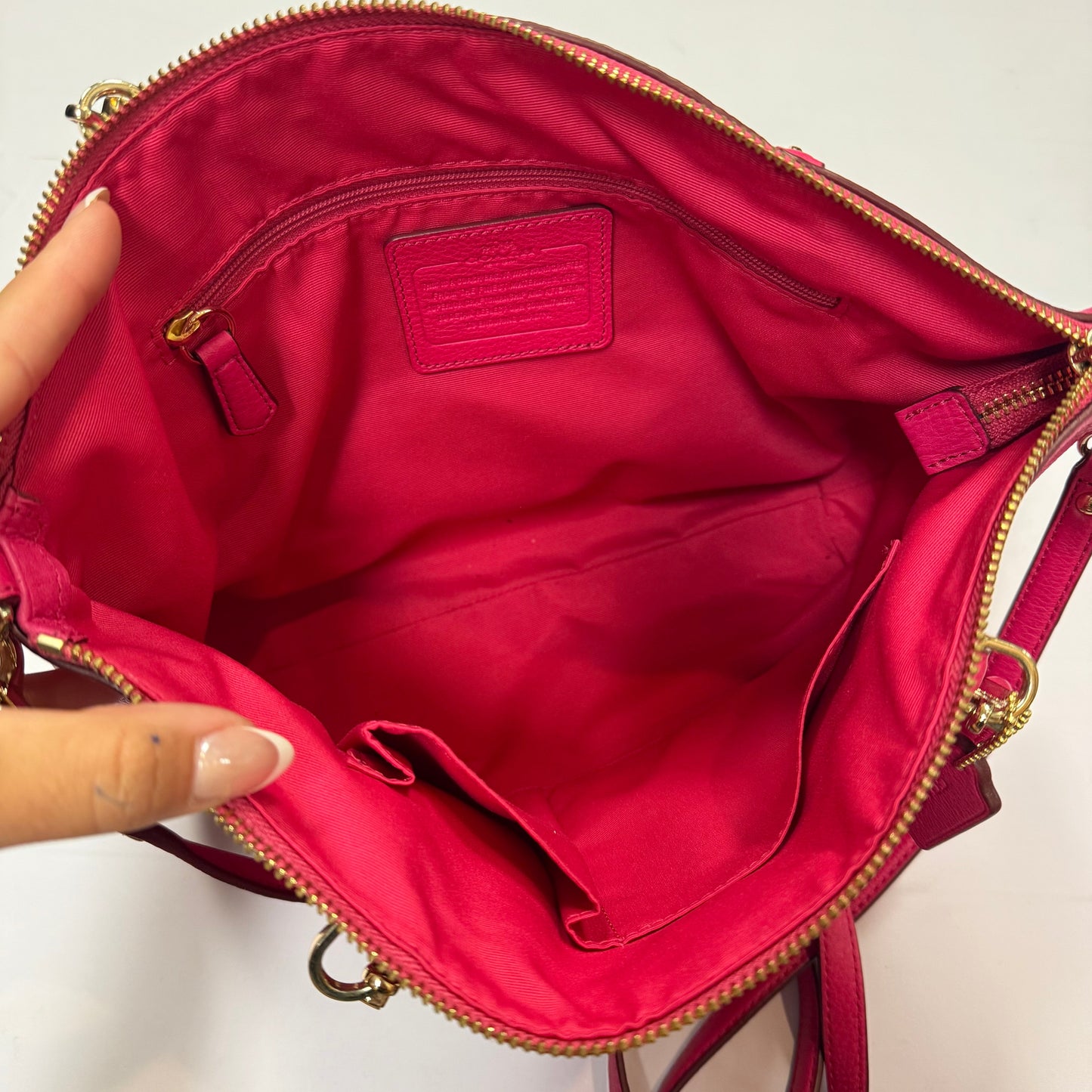 Handbag Designer By Coach, Size: Small