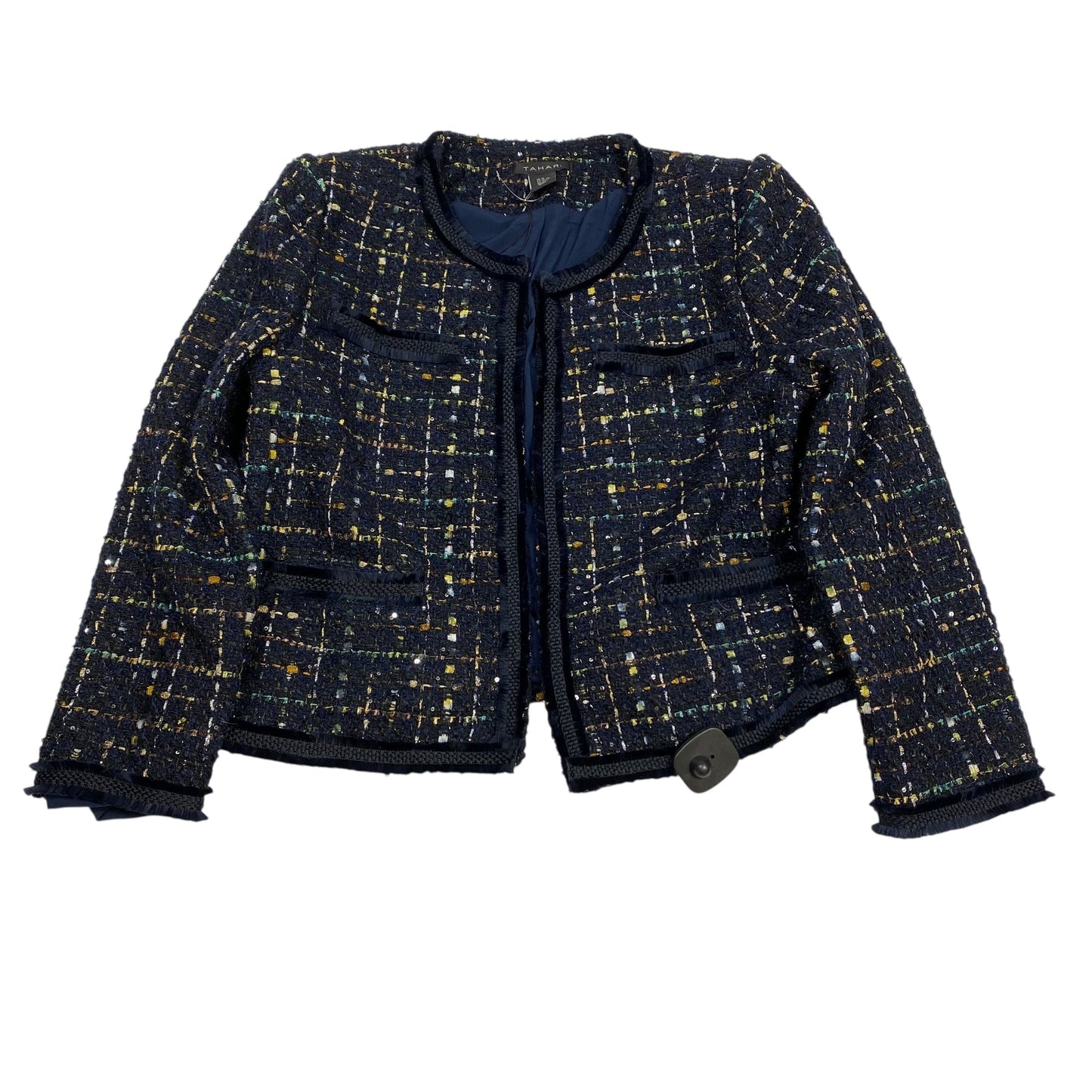 Blazer By Tahari By Arthur Levine In Blue, Size:Xl