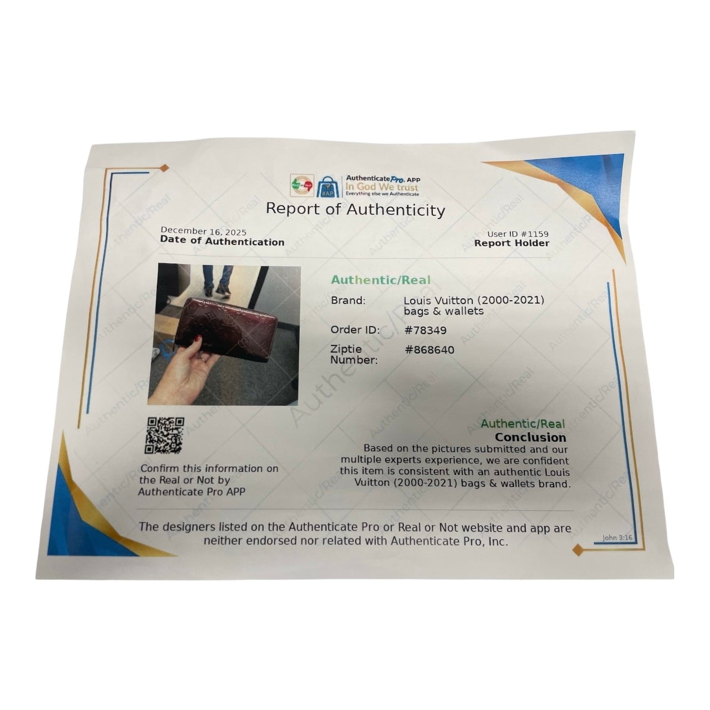 Wallet Luxury Designer By Louis Vuitton, Size: Large