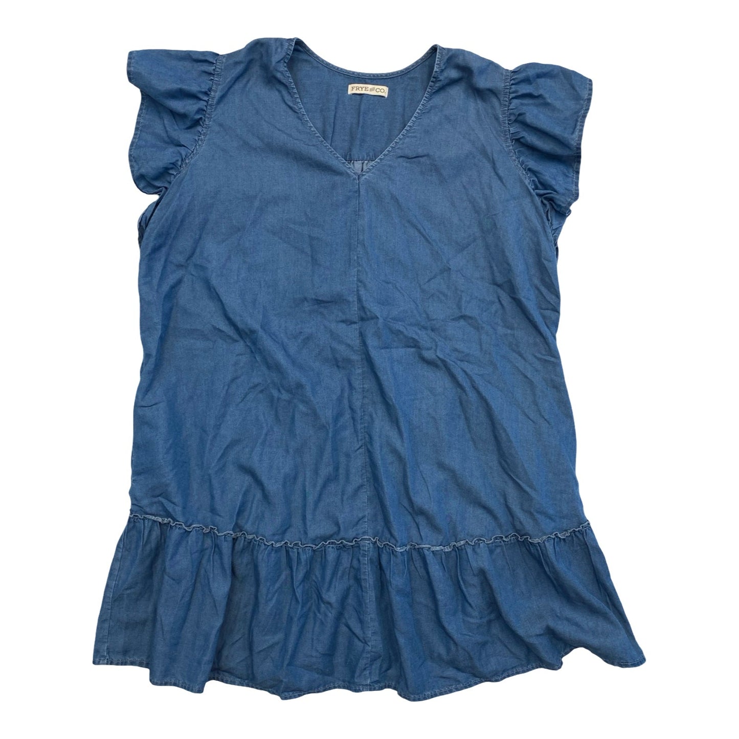Dress Casual Short By Frye And Co In Blue Denim, Size:L