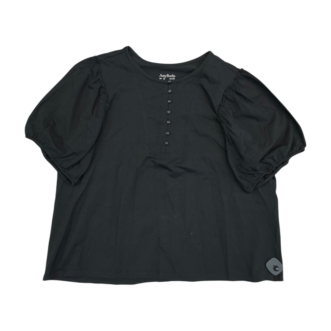 Top Ss By Any Body In Black, Size:3X