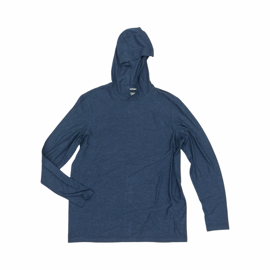 Athletic Sweatshirt Hoodie By Clothes Mentor In Blue, Size:L
