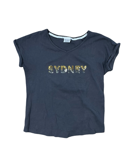 Top Ss By Clothes Mentor In Grey, Size:M