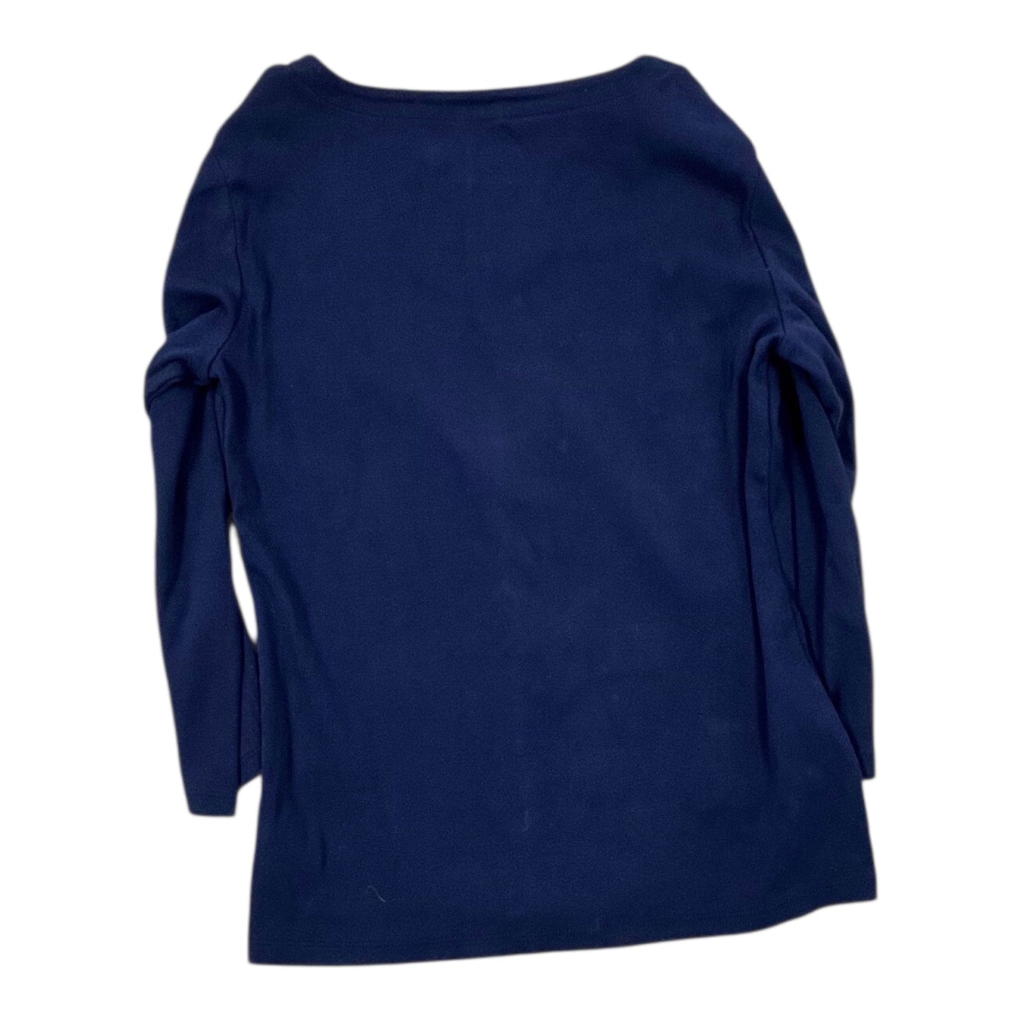 Top 3/4 Sleeve Basic By Talbots In Navy, Size:Sp