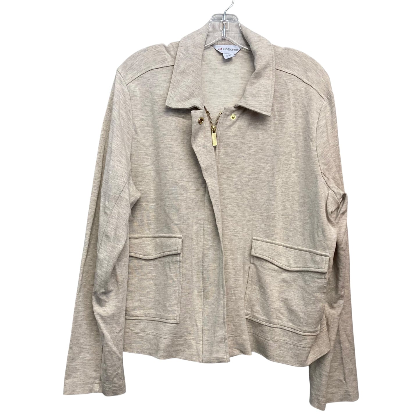 Jacket Other By Liz Claiborne In Beige, Size:Xl