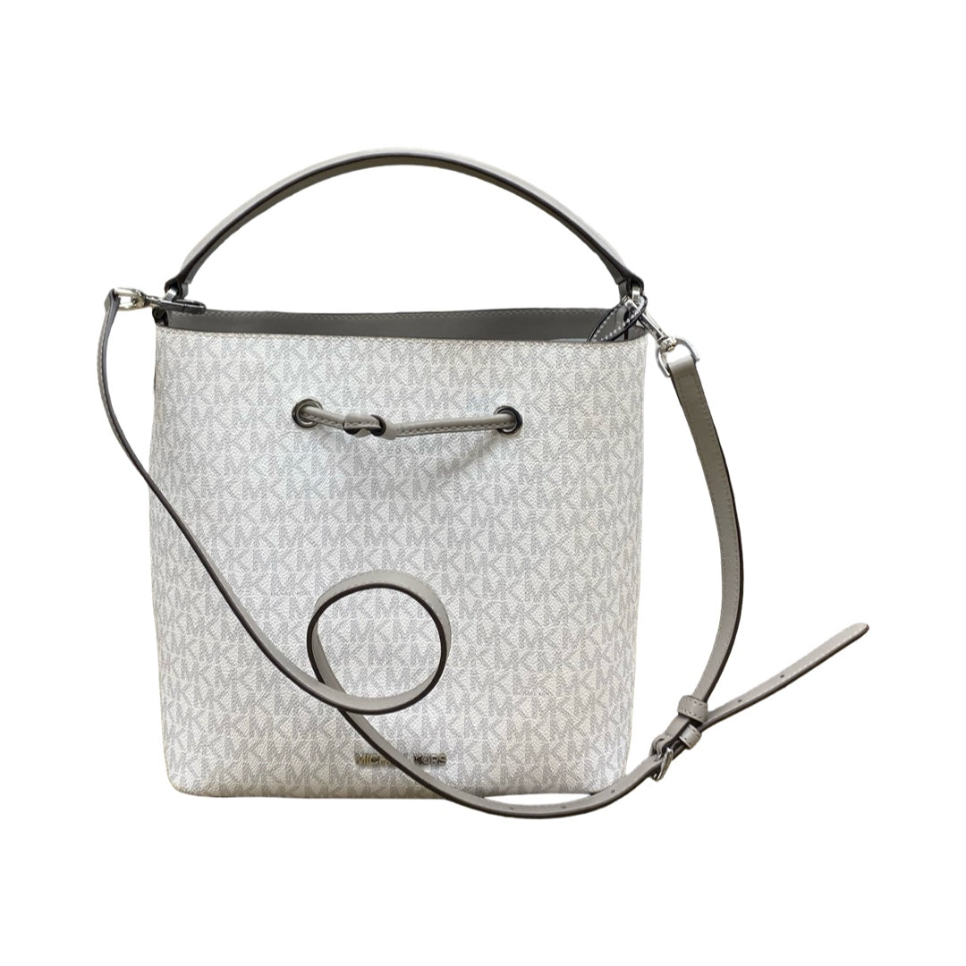 Handbag Designer By Michael Kors In White, Size:Medium