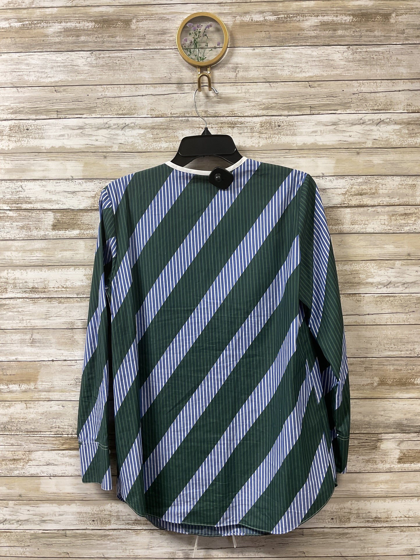 Tunic Designer By Tory Burch In Blue & Green, Size:6