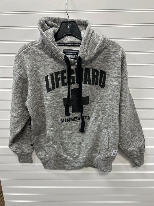 Sweatshirt Hoodie By Clothes Mentor In Grey, Size:M