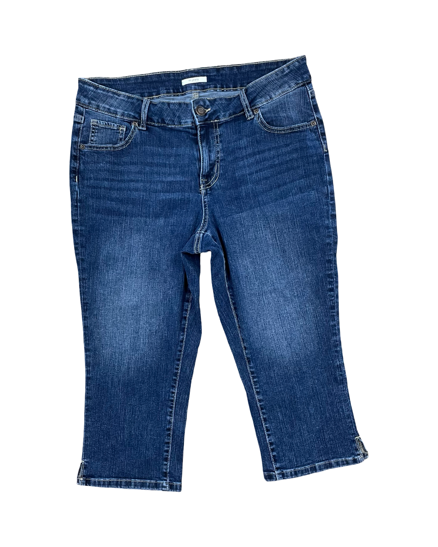Jeans Cropped By Maurices In Blue Denim, Size:14