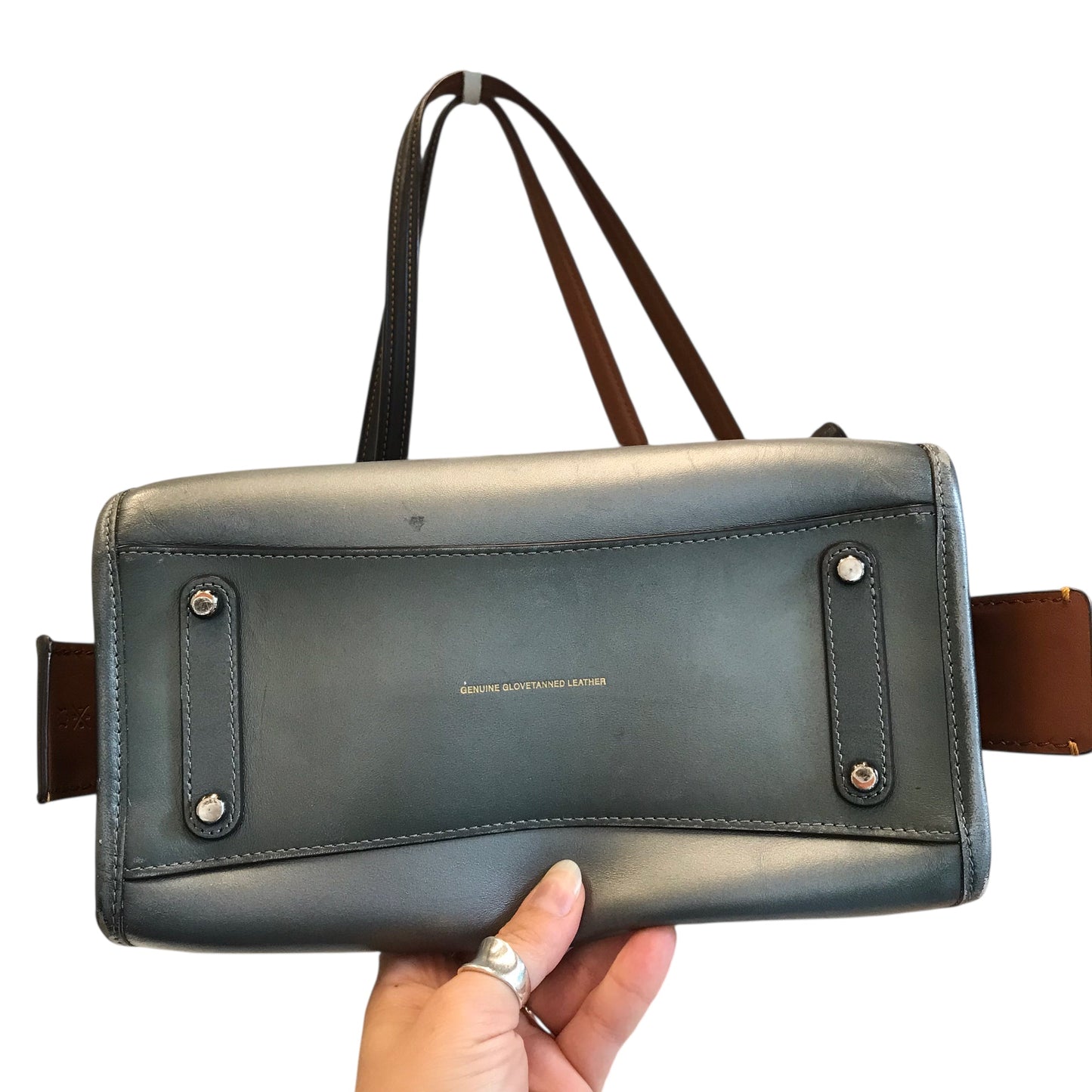 Handbag Designer By Coach In Grey, Size:Small