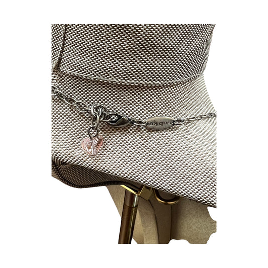 Necklace Pendant By Sabika In Silver & Yellow