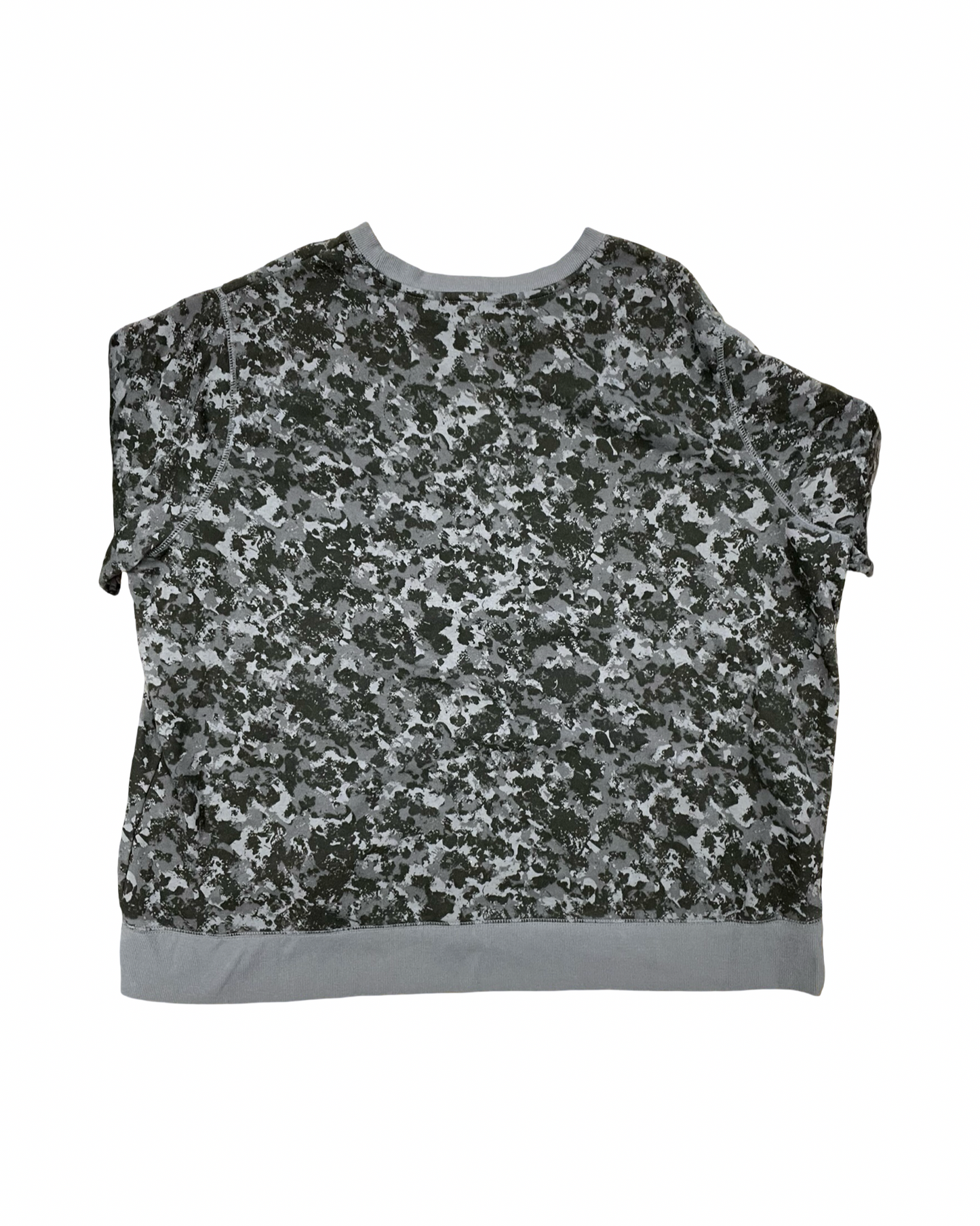 Sweatshirt Crewneck By Tek Gear In Black & Grey, Size:4X
