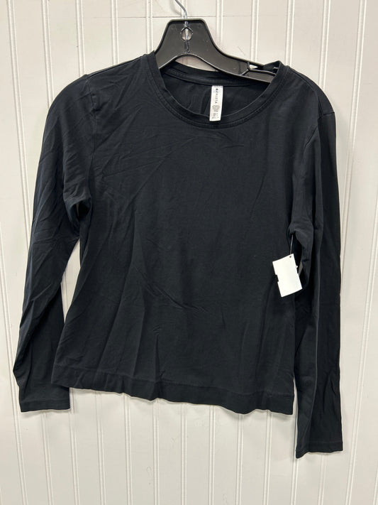 Athletic Top Ls Collar By Athleta In Black, Size:Xs
