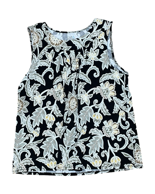 Top Ss By Croft And Barrow In Black & Green, Size:Xl