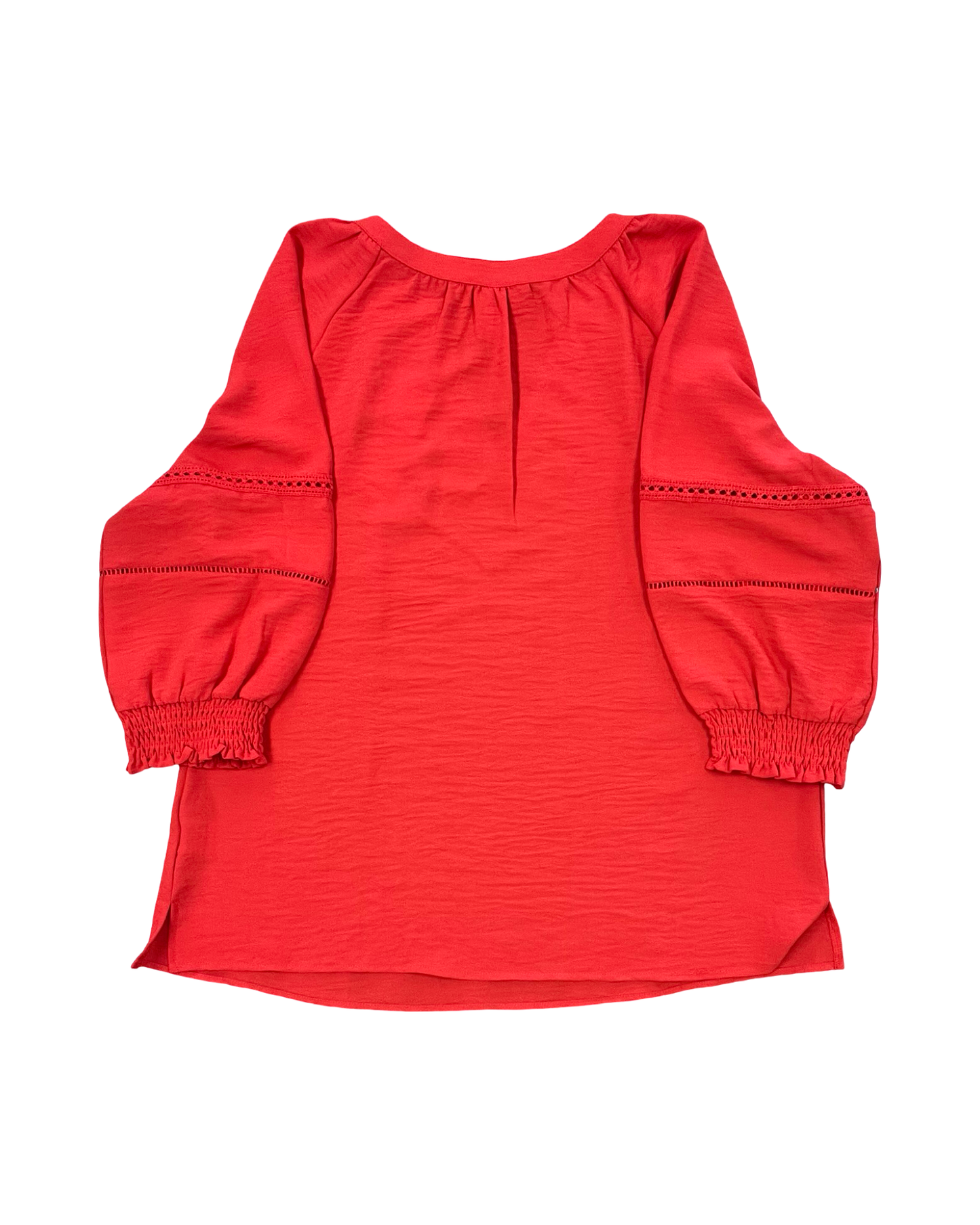 Top 3/4 Sleeve By Dokotoo In Red, Size:L