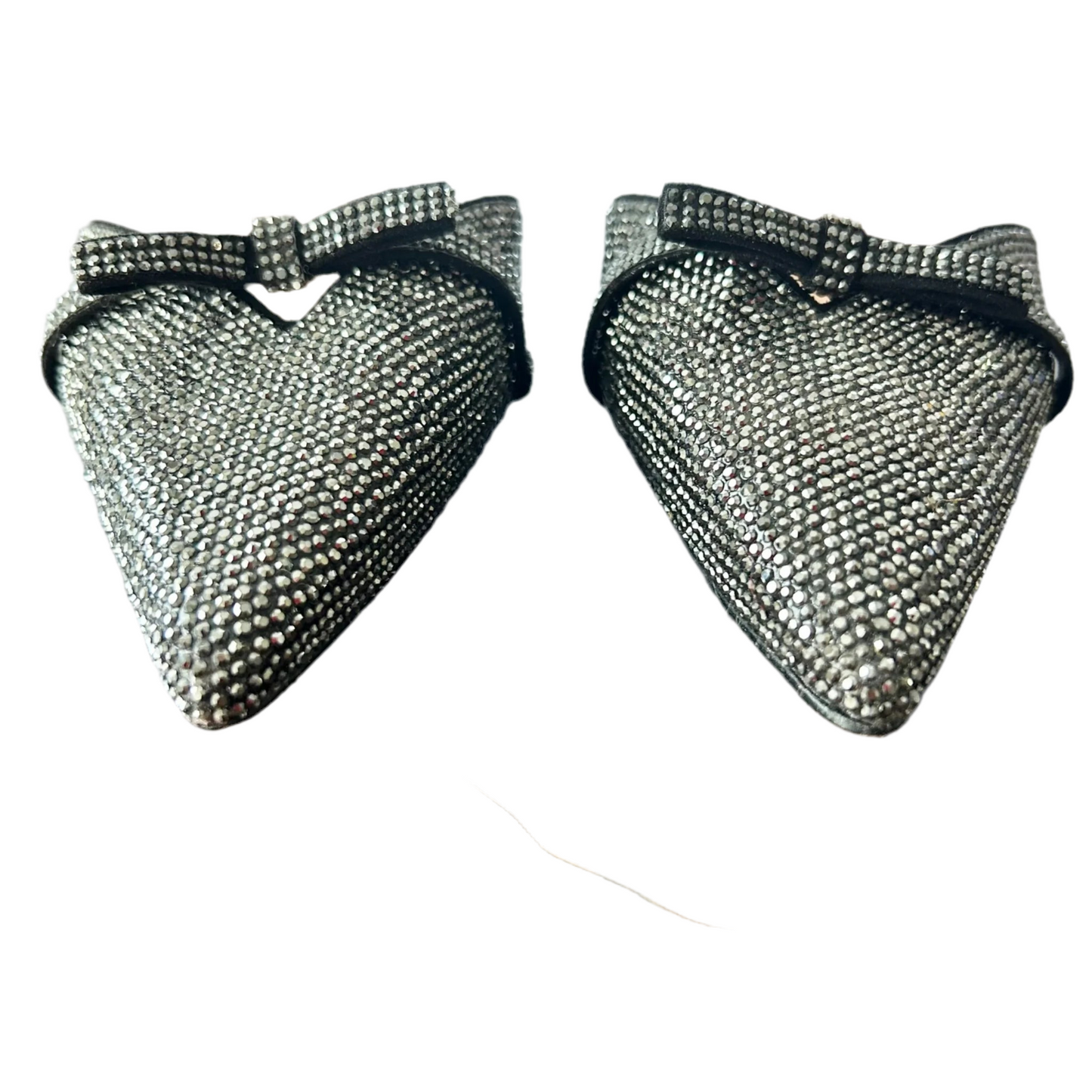 Shoes Heels Kitten By Inc In Black & Silver, Size: 8